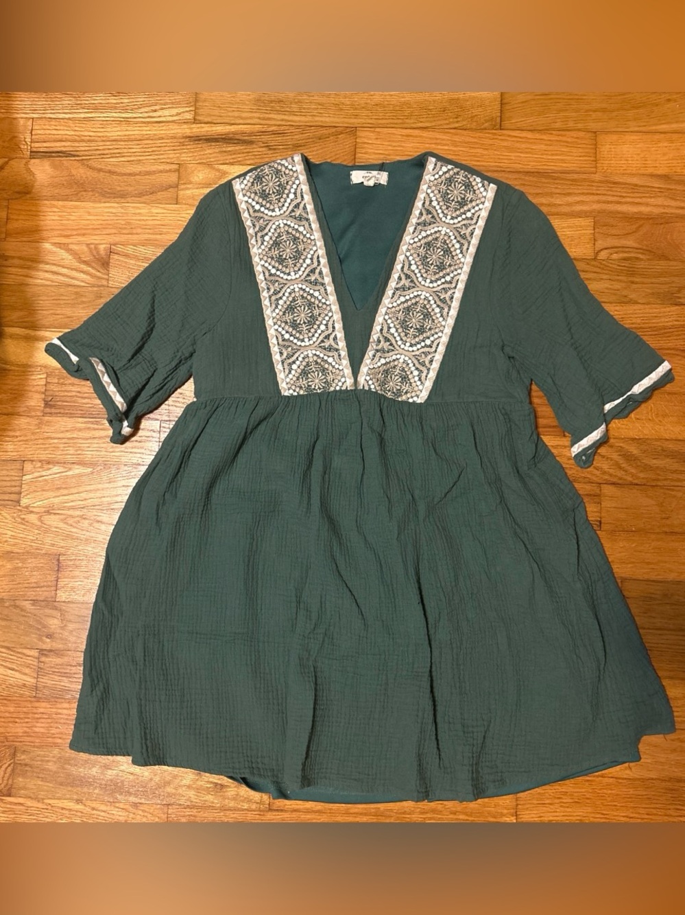 entro Green Boho Dress